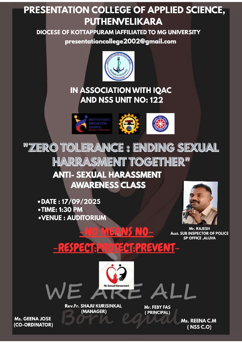 Zero Tolerance : Ending Sexual harassment together (Awareness-Class)