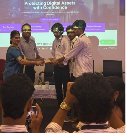 Cash prize distribution ceremony to BCA Students of PCAS