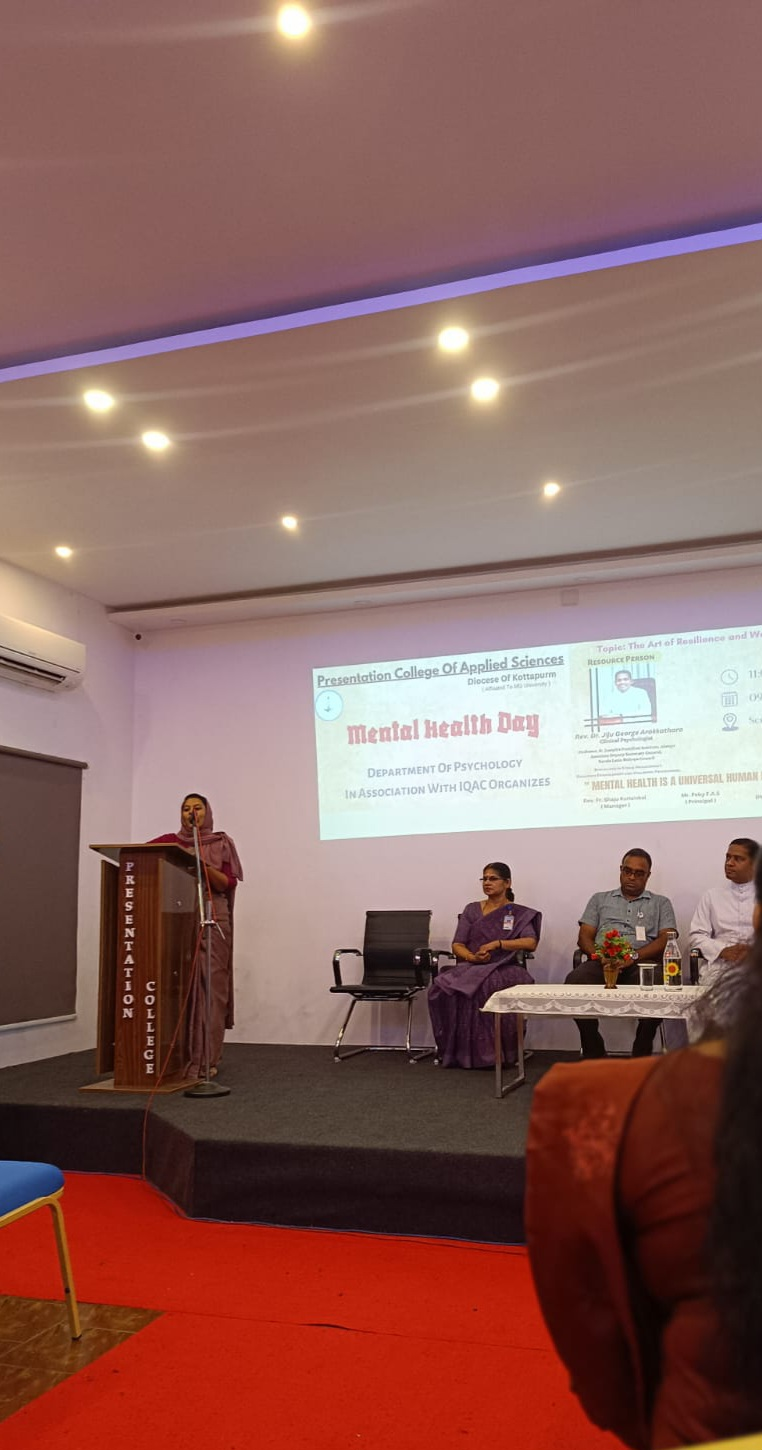 MENTAL HEALTH AWARNESS SEMINAR CLASS FOR PSYCHOLOGY STUDENTS